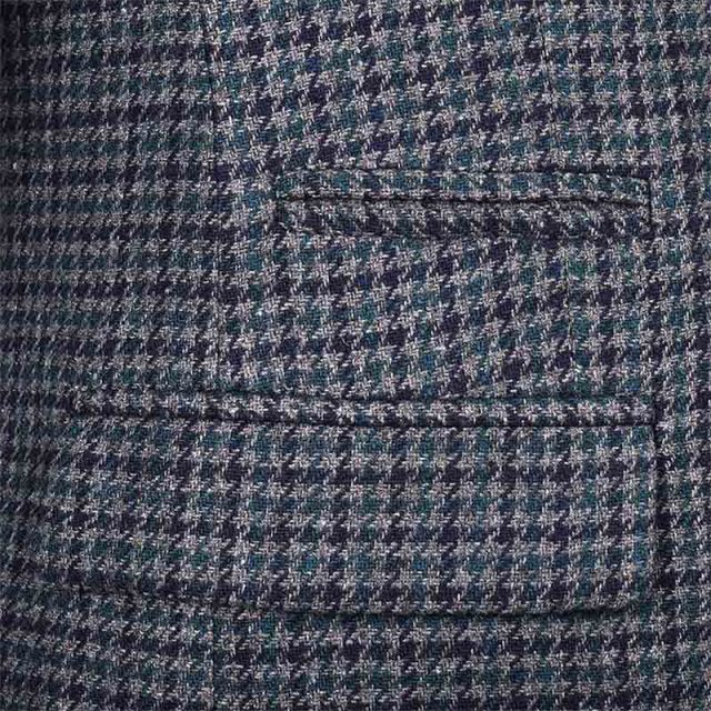 GREY TWEED HOUNDSTOOTH TAILORED FIT JACKET (5)