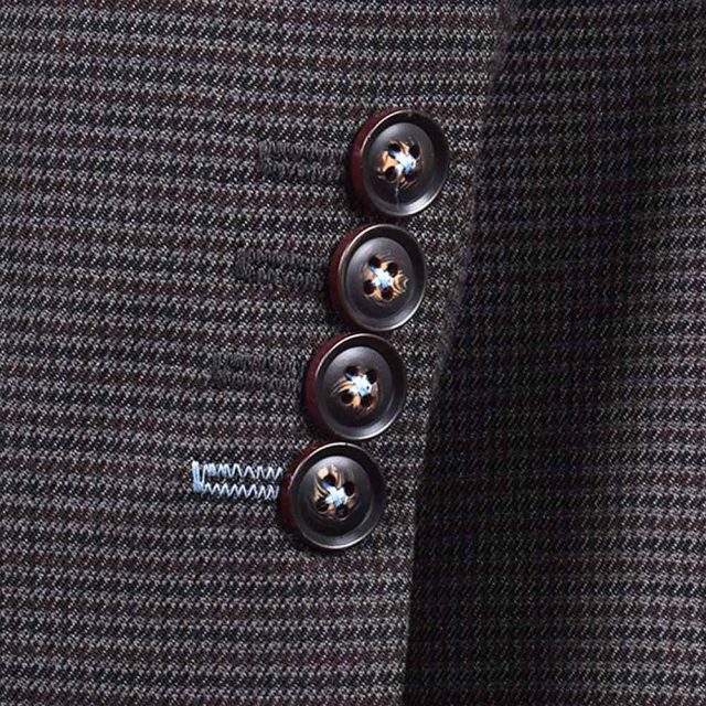 GREY TWEED HOUNDSTOOTH TAILORED FIT JACKET (6)