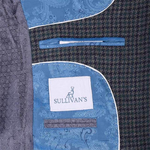 GREY TWEED HOUNDSTOOTH TAILORED FIT JACKET (9)