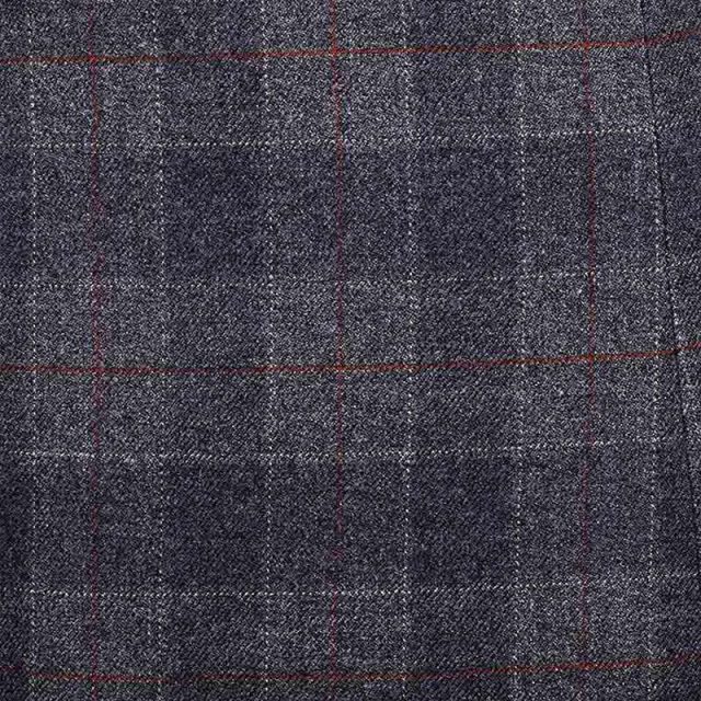 GREY TWEED LARGE CHECK TAILORED FIT JACKET (2)