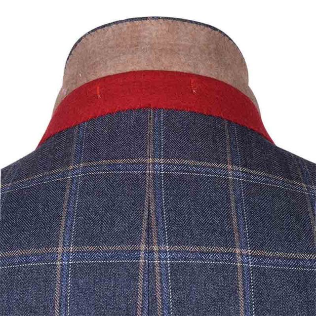 GREY TWEED LARGE CHECK TAILORED FIT JACKET (7)