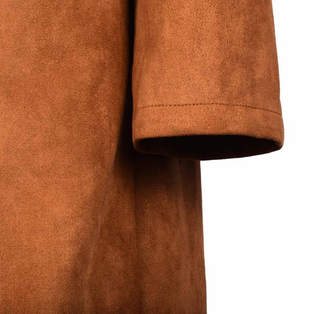 BROWN-MICROFIBER-SUEDE-PLAIN-REGULAR-HALF-COAT-6.jpg