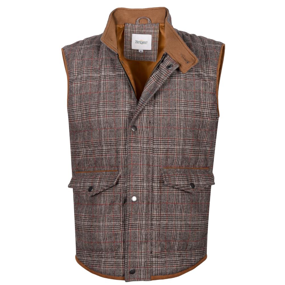 BROWN-WOOL-BLEND-CHECK-OF-PRINCE-WALES-REGULAR-FIT-GILET-1.jpg