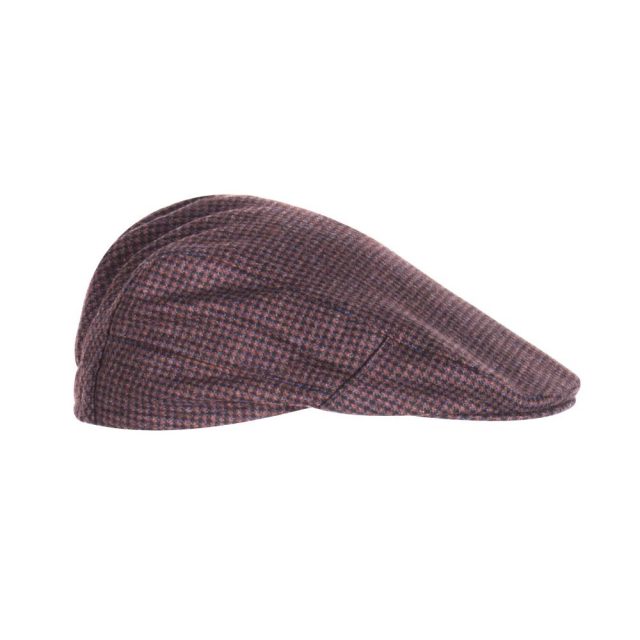 MAROON-WOOL-BLEND-HOUNDSTOOTH-REGULAR-FIT-CAP-3.jpg