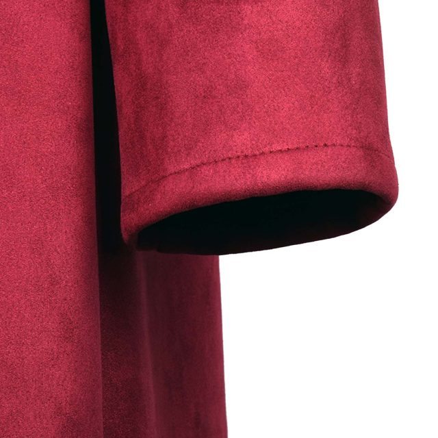 RED-MICROFIBER-SUEDE-PLAIN-REGULAR-HALF-COAT-5.jpg