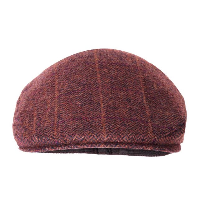 RED-WOOL-BLEND-HERRINGBONE-REGULAR-FIT-CAP-3.jpg