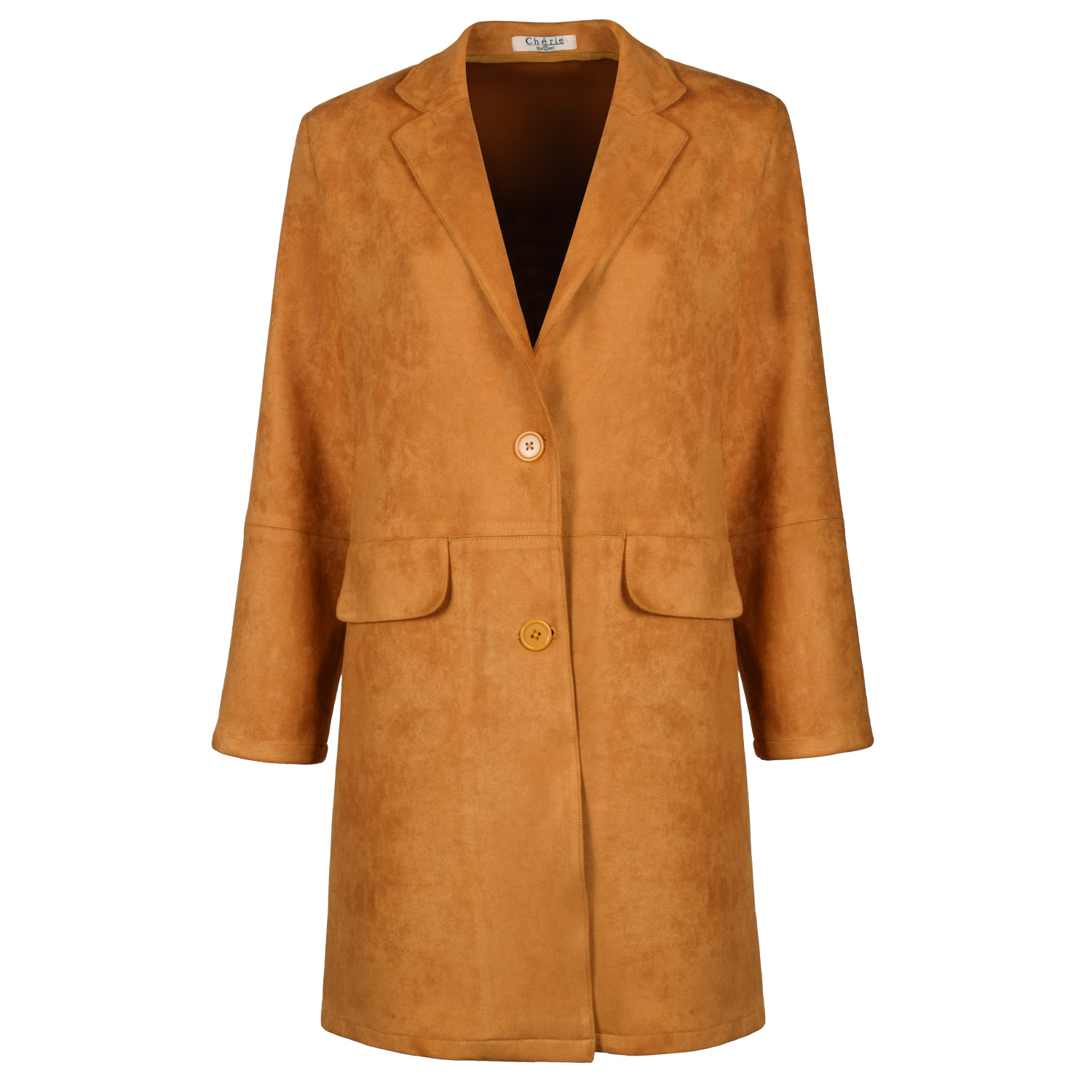YELLOW-MICROFIBER-SUEDE-PLAIN-REGULAR-HALF-COAT-1.jpg