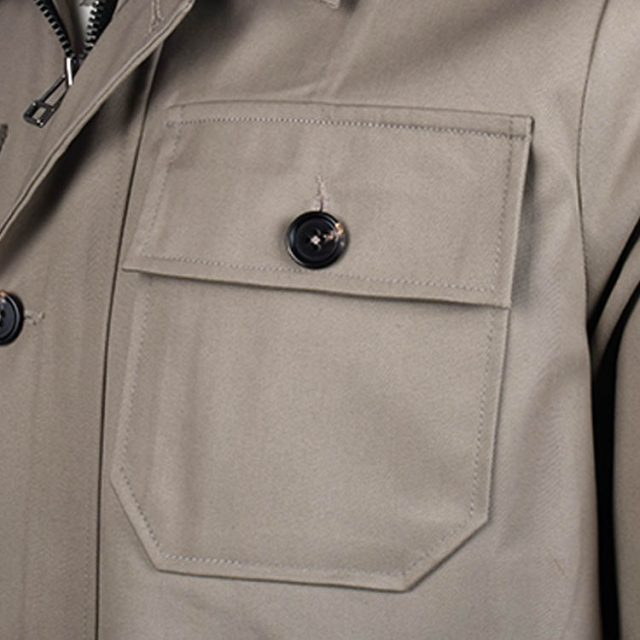 BROWN COTTON WATER REPELLENT PLAIN REGULAR FIT CASUAL JACKET (5)