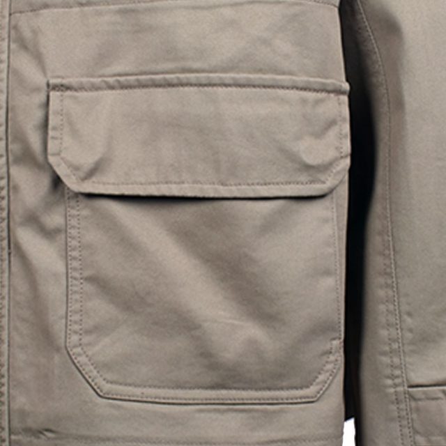 BROWN COTTON WATER REPELLENT PLAIN REGULAR FIT CASUAL JACKET (5)