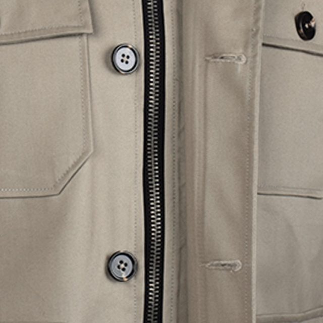 BROWN COTTON WATER REPELLENT PLAIN REGULAR FIT CASUAL JACKET (6)