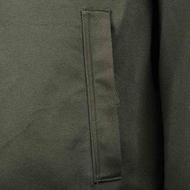 GREEN COTTON WATER REPELLENT PLAIN REGULAR FIT CASUAL JACKET (4)