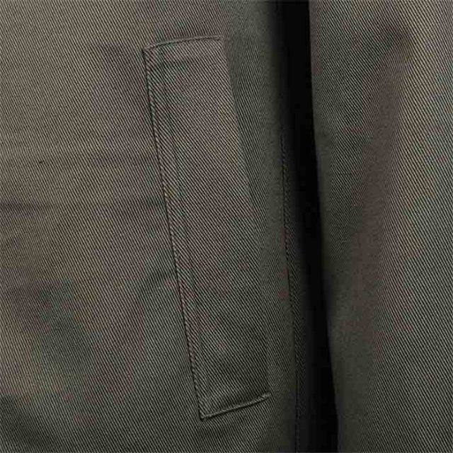 GREEN COTTON WATER REPELLENT PLAIN REGULAR FIT CASUAL JACKET (4)