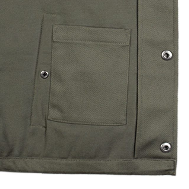 GREEN COTTON WATER REPELLENT PLAIN REGULAR FIT CASUAL JACKET (8)