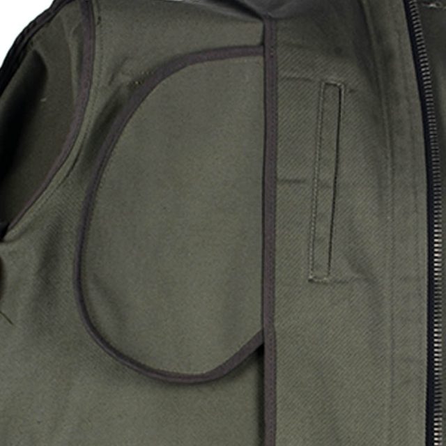 GREEN COTTON WATER REPELLENT PLAIN REGULAR FIT CASUAL JACKET (8)